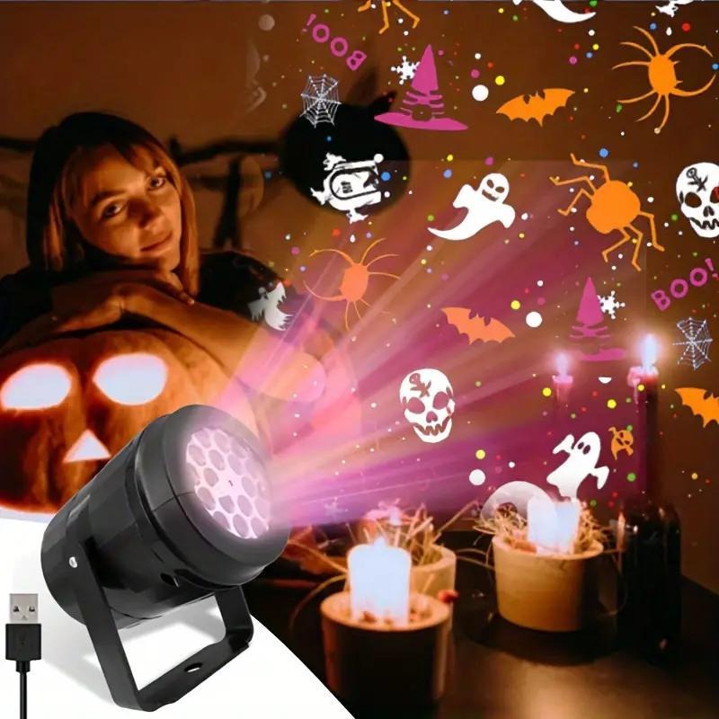 Halloween Pumpkin Decor Led - Halloween LED-projectorlicht voor buiten, kersttuindecoratie met