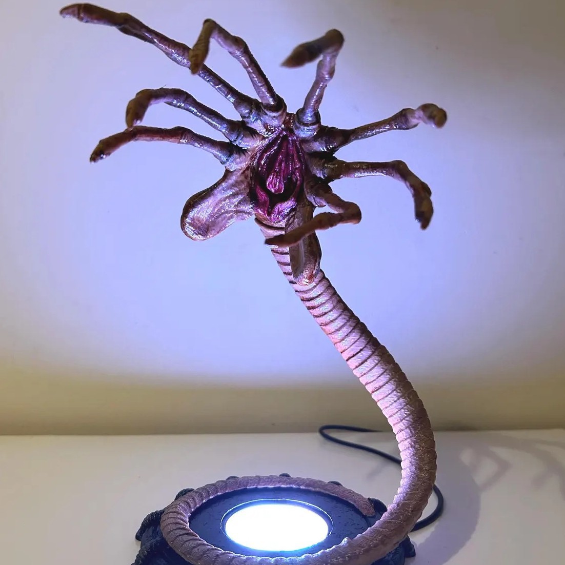 Halloween Party Supplies - Alien Facehugger Lamp Nachtlampje, knipperend Halloween-pompoendecor
