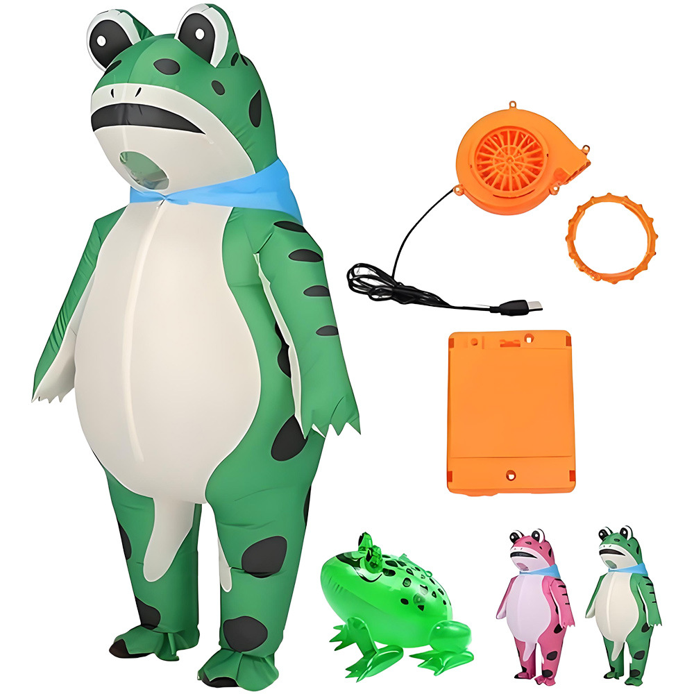 Halloween Costume Adult - ZOETOPKID Opblaasbaar Kikker Cosplay Kostuum Grappig
