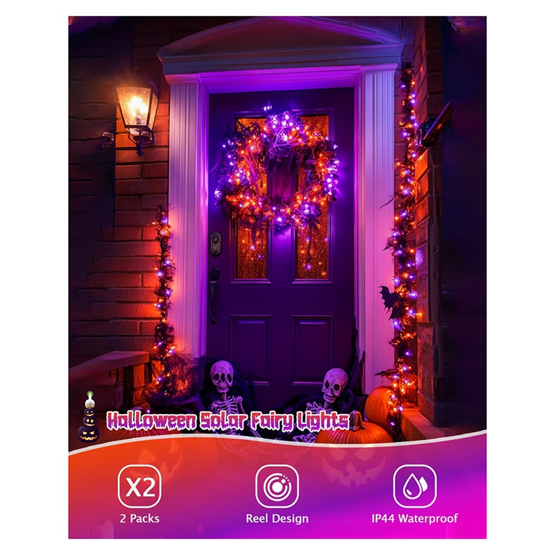 DT16 Solar Halloween-lichtslin - Halloween Led String Lights Orange recensie en prijs