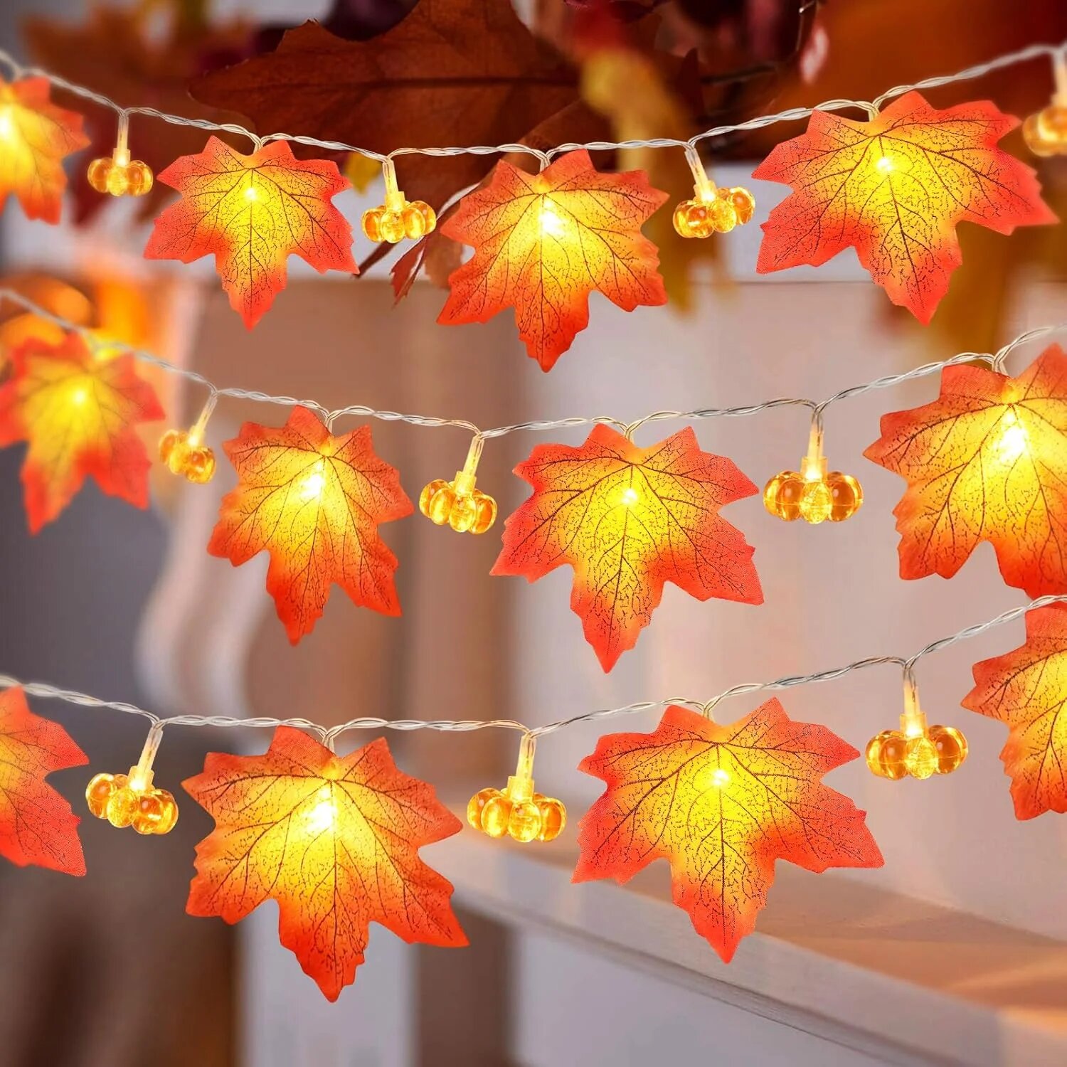 59in/118in Halloween Pompoen E - Halloween Led String Lights Orange recensie en prijs
