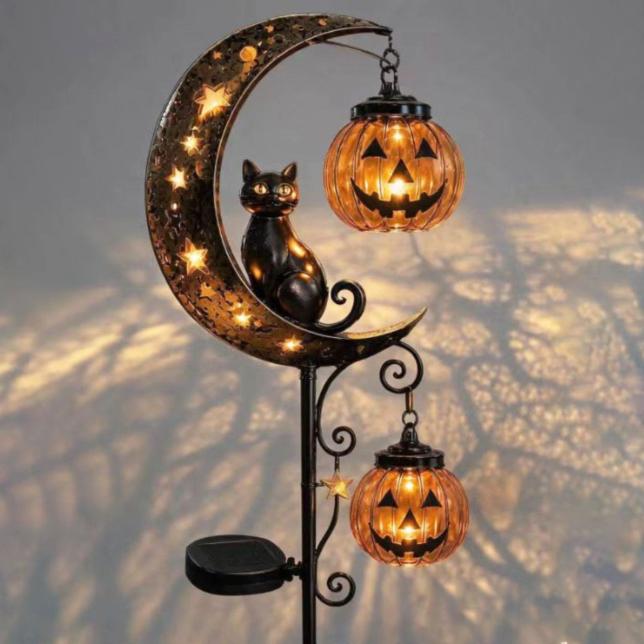 Halloween zwarte kat & pompoen - Pumpkin Lantern Halloween recensie en prijs