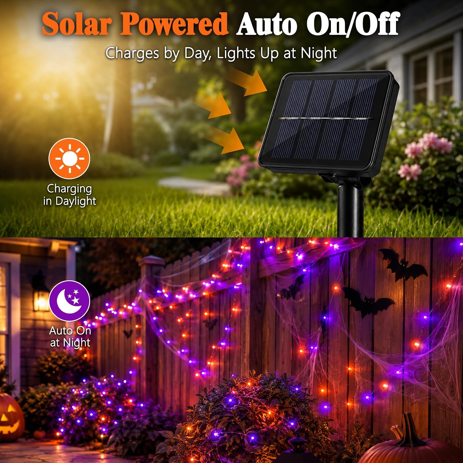 Halloween LED Solar Koperdraad - Halloween Led String Lights Orange recensie en prijs