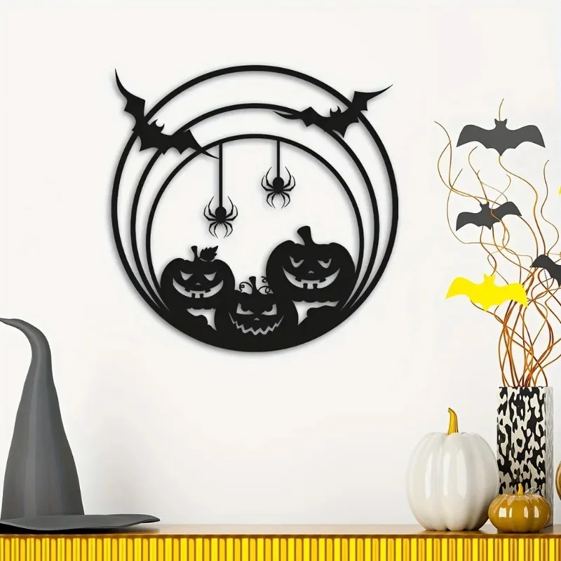 Halloween metalen wanddecorati - Spider Web Halloween Decoration recensie en prijs
