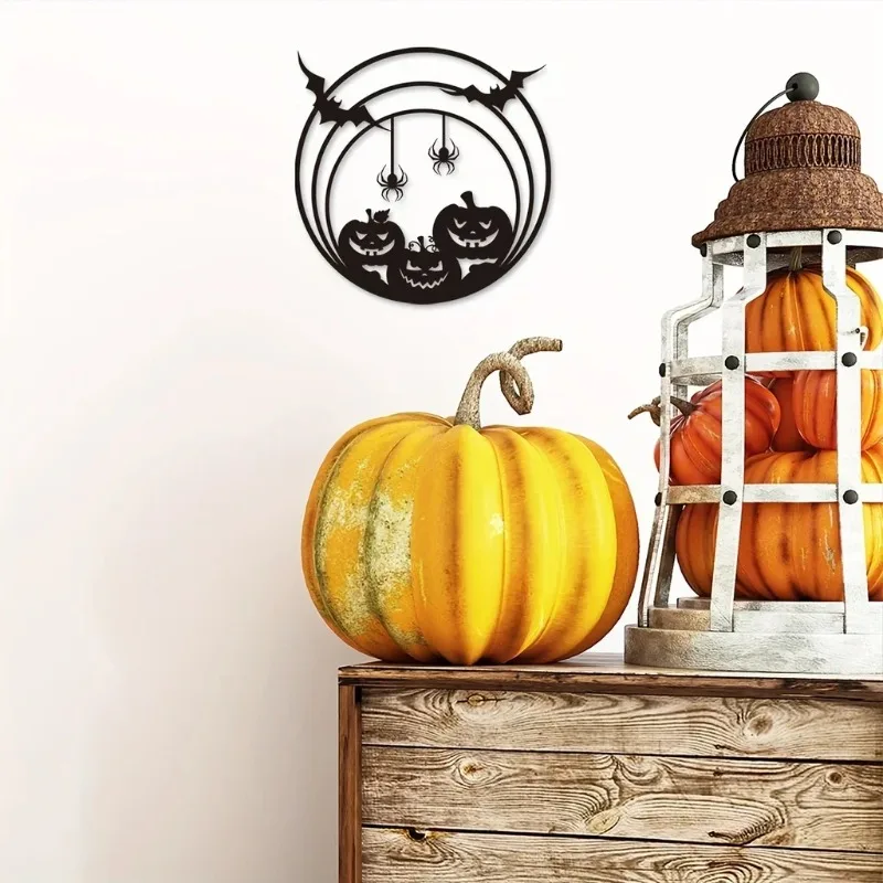 Halloween metalen wanddecorati - Spider Web Halloween Decoration recensie en prijs