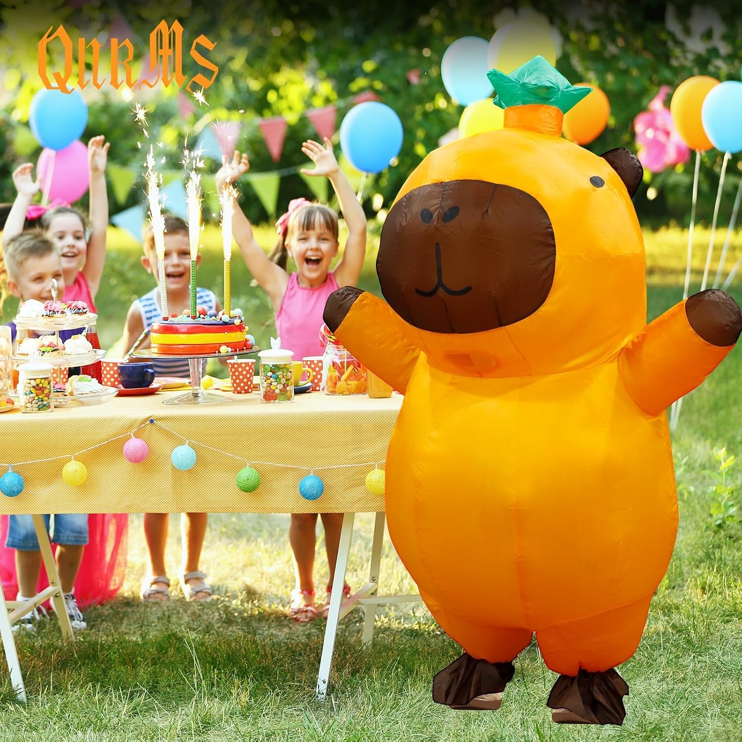 Opblaasbaar capybara-kostuum v - Halloween Costume Adult recensie en prijs