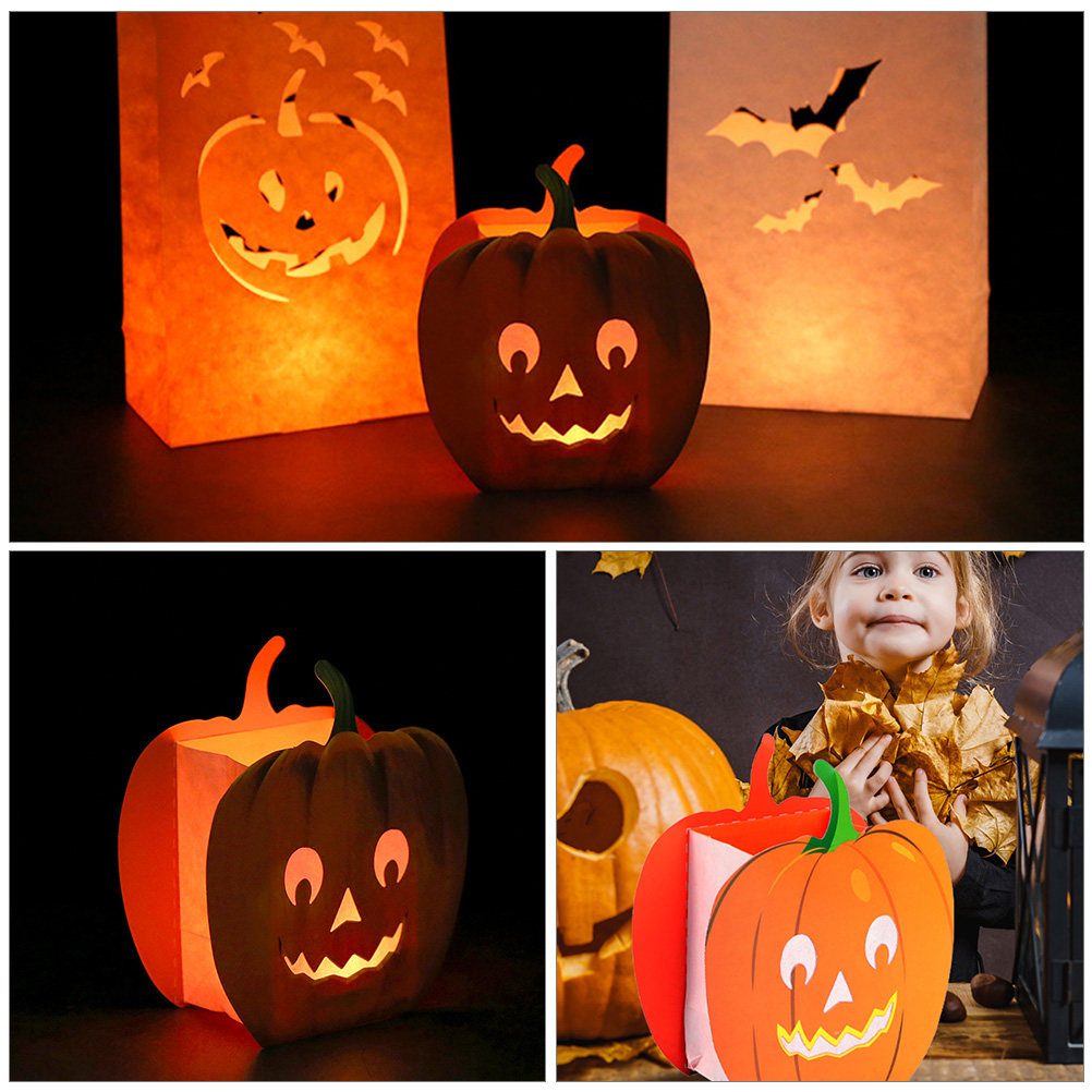 12 stuks papieren pompoenverpa - Pumpkin Lantern Halloween recensie en prijs