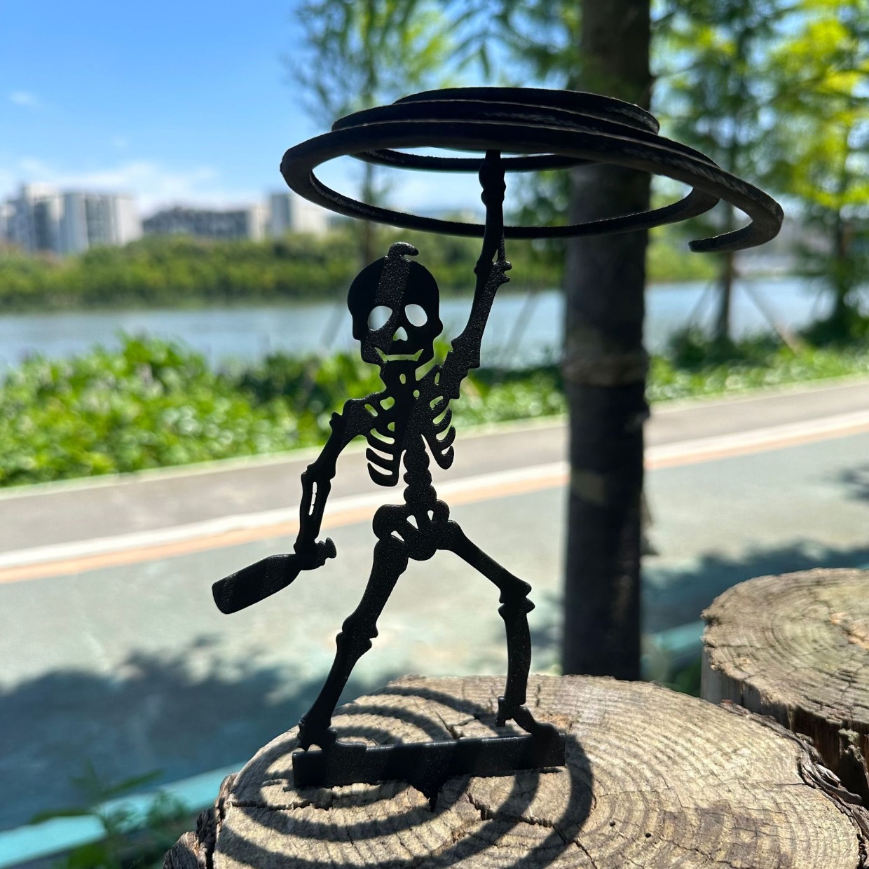 Draagbare metalen boogstandaar - Halloween Skeleton Decoration recensie en prijs