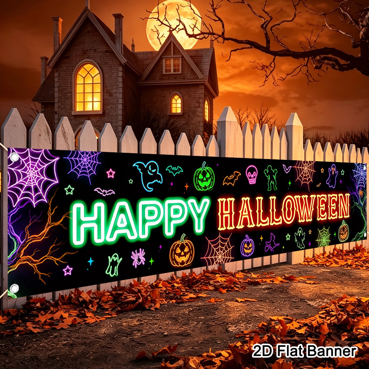 1pc Happy Halloween Banner Jac - Pumpkin Lantern Halloween recensie en prijs