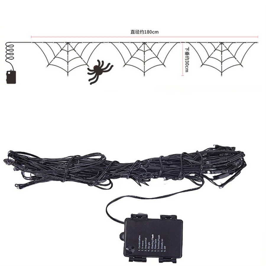 Halloween Spider Web String Li - Halloween Led String Lights Orange recensie en prijs