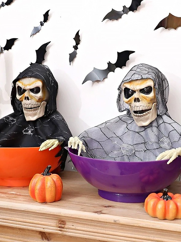 Grim Reaper Candy Bowl Holder  - Halloween Skeleton Decoration recensie en prijs