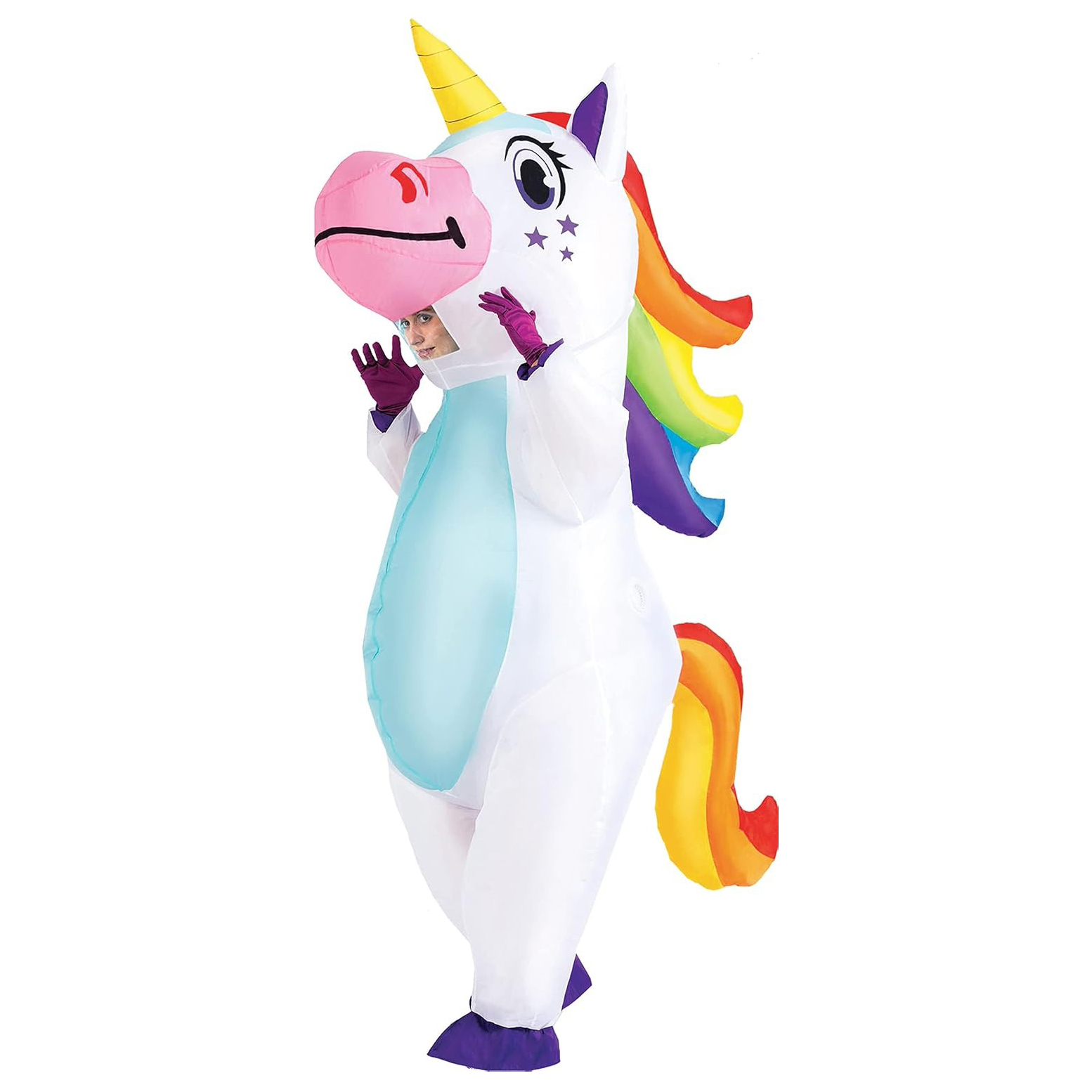 Opblaasbaar Eenhoornkostuum vo - Halloween Costume Adult recensie en prijs