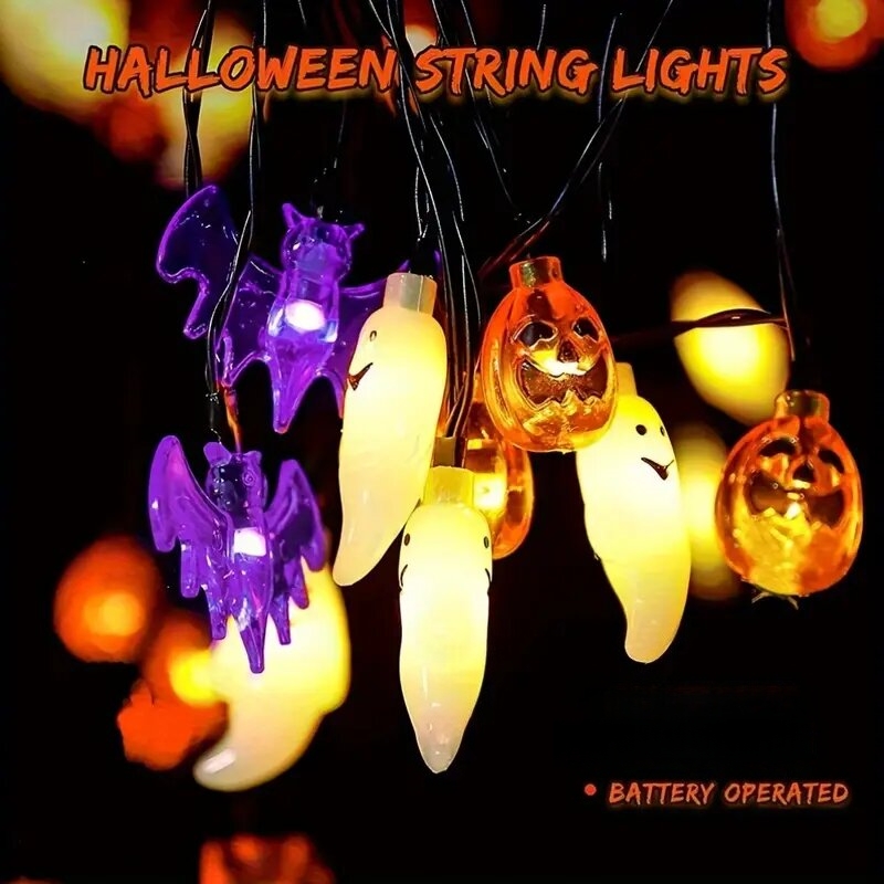 Leuke Pompoen Vleermuis Ghost  - Halloween Led String Lights Orange recensie en prijs