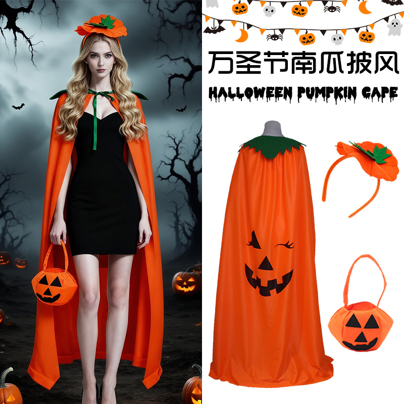 Halloween Pompoenkostuum Cape  - Pumpkin Lantern Halloween recensie en prijs