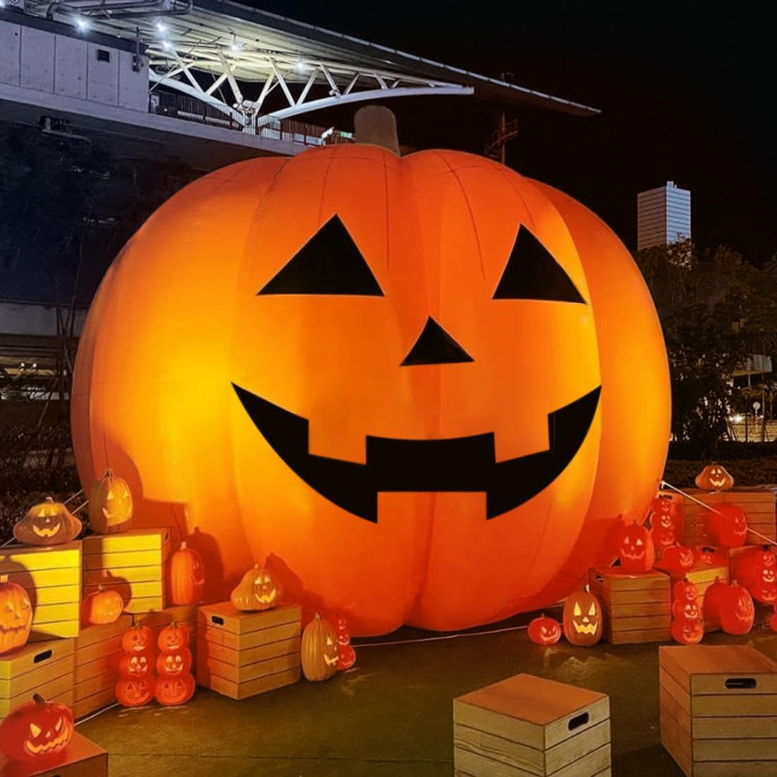Reuze 10ft Halloween opblaasba - Halloween Pumpkin Decor Led recensie en prijs